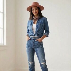 BKE Luca Structured Panama Hat